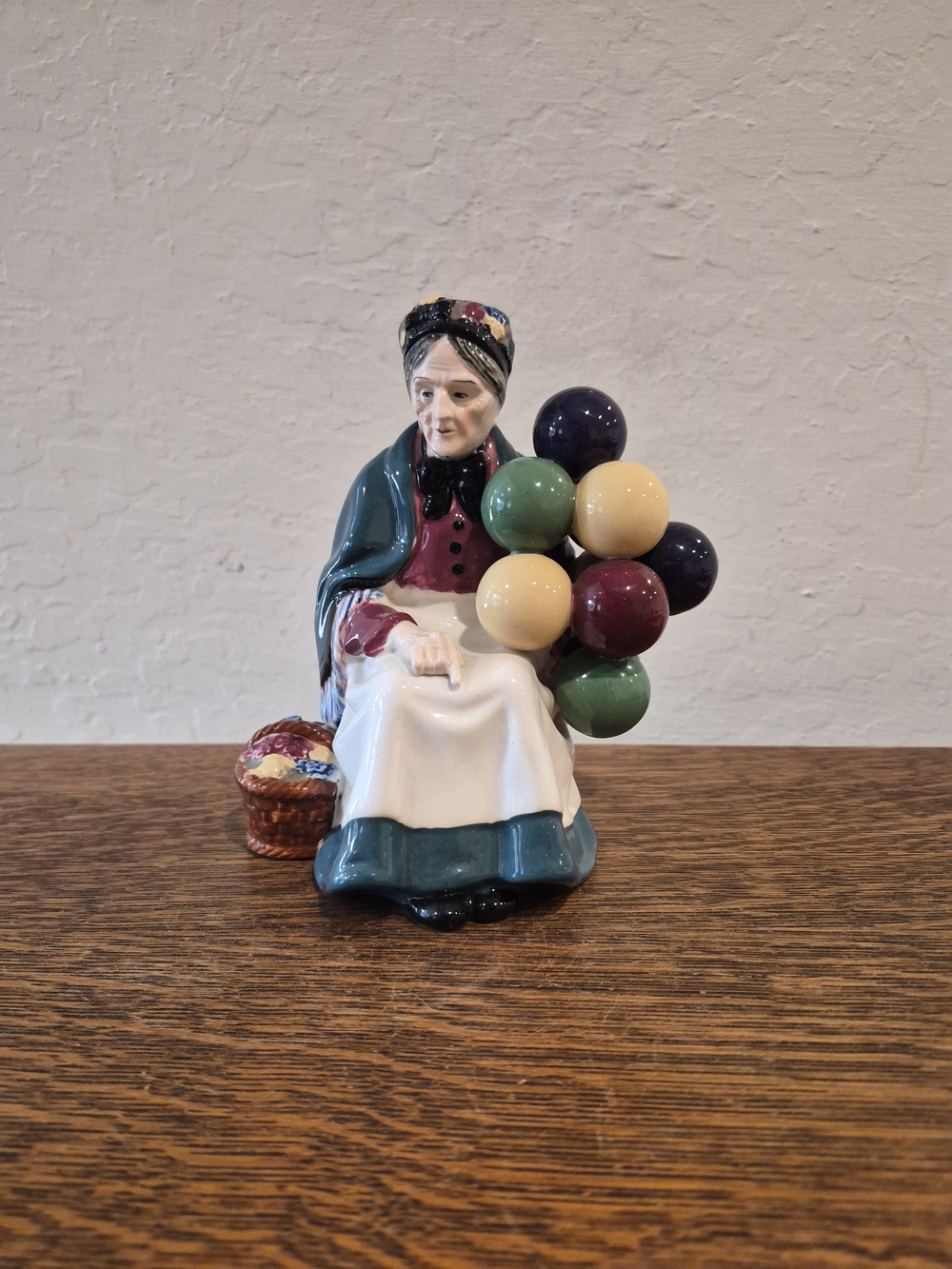 Vintage Figurine Moriyama Japan "The Old Balloon Seller"